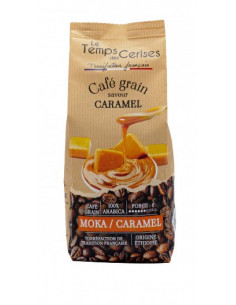 Café saveur caramel grains...