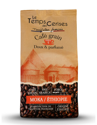 Café Moka d'éthiopie grain 900g