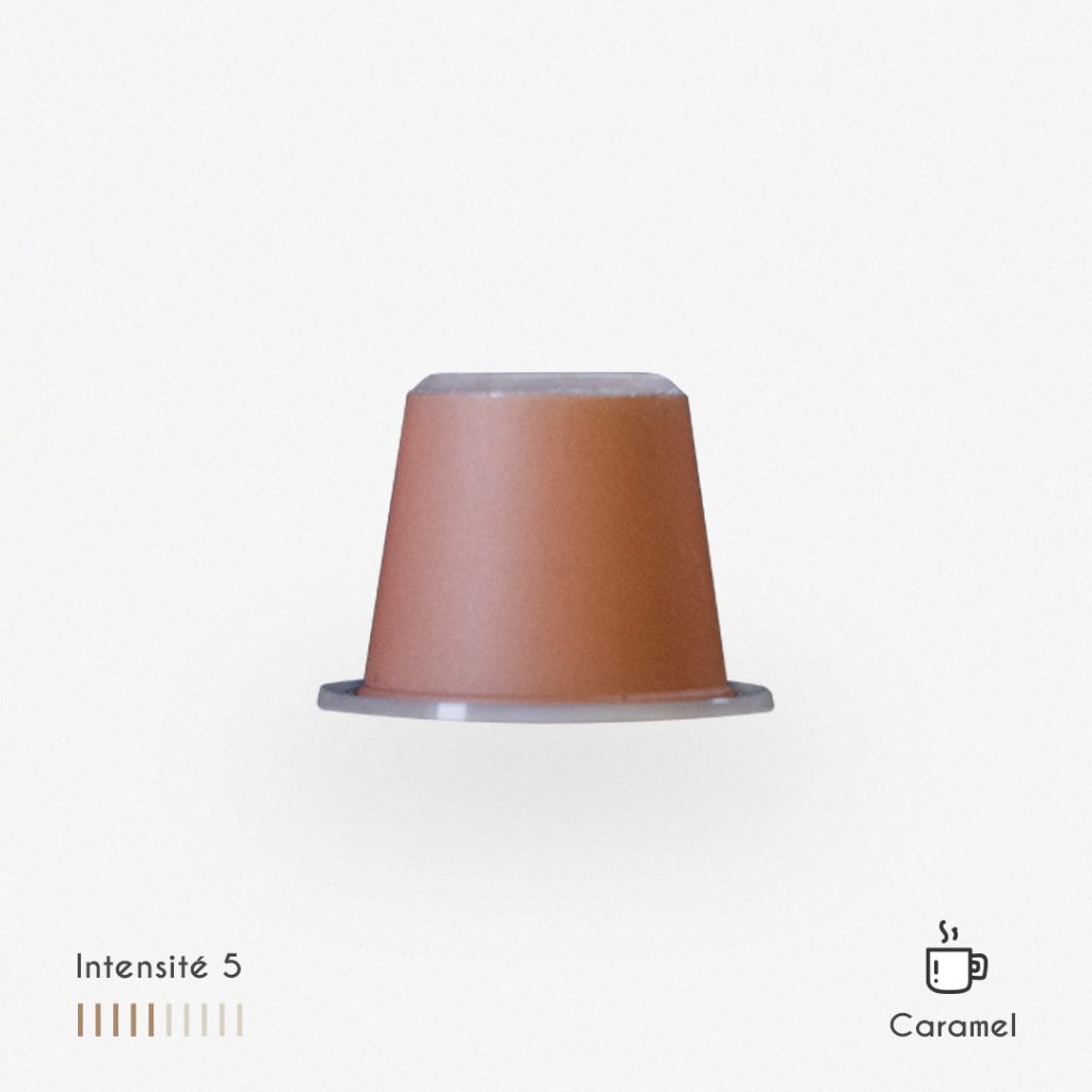 Capsules café saveur Caramel