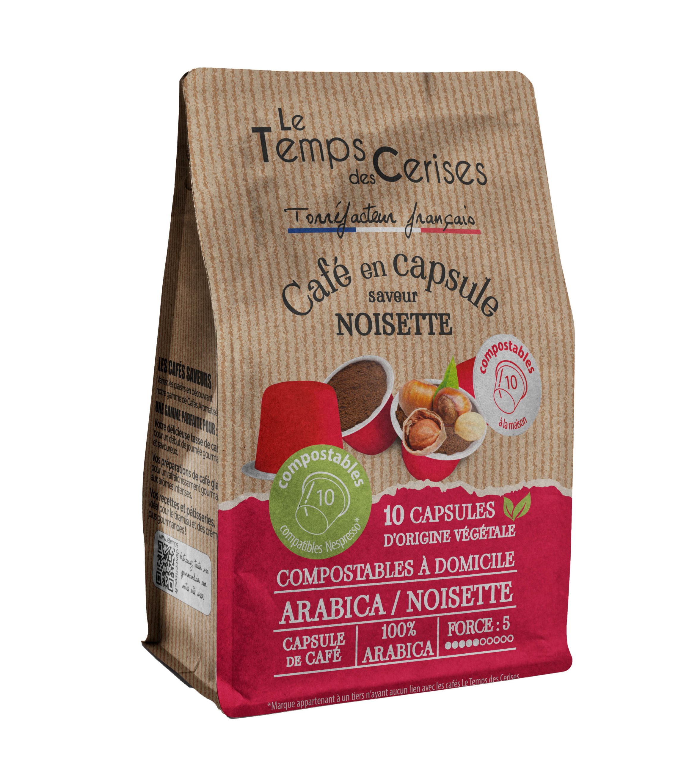 Capsules café saveur noisette
