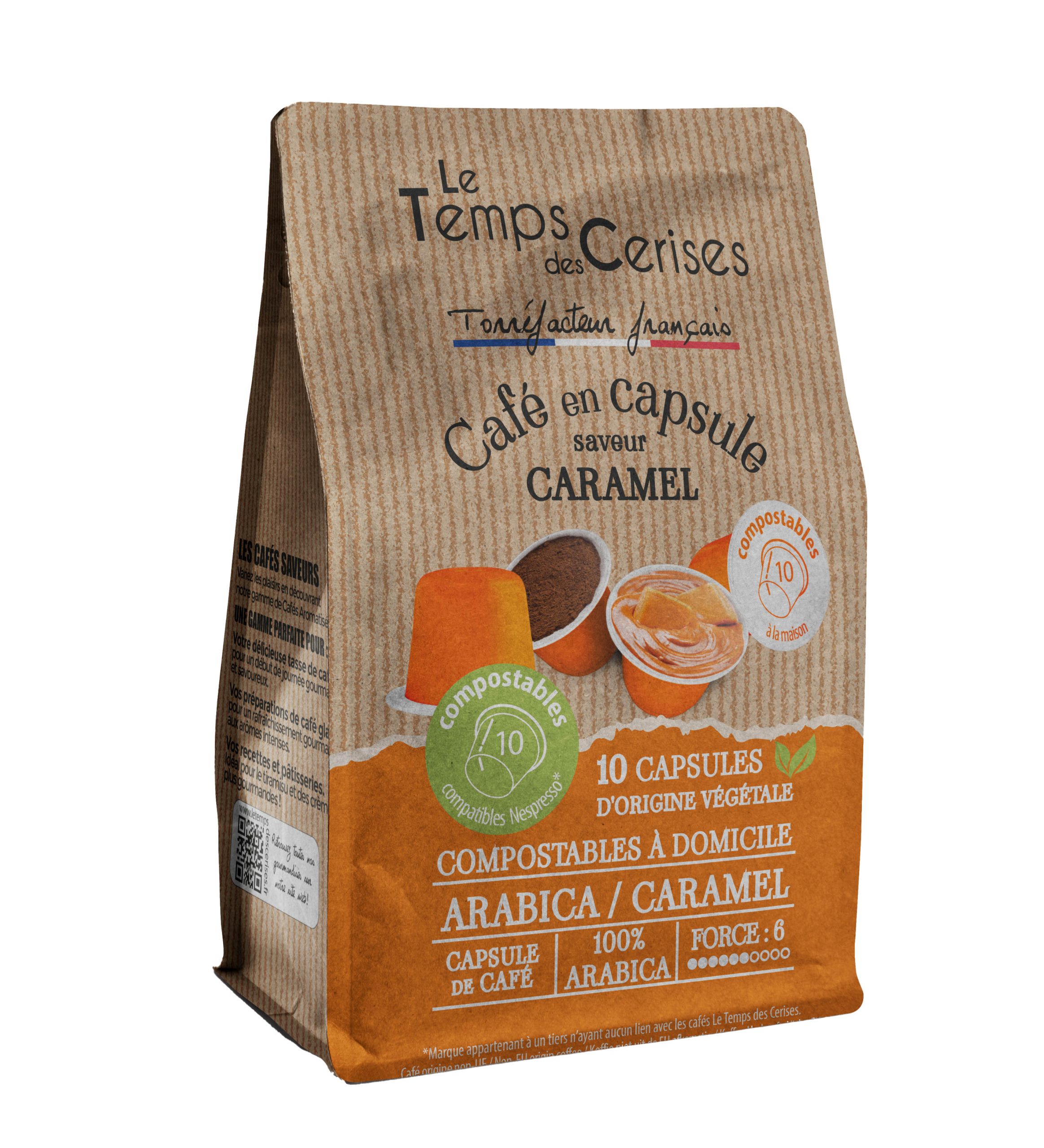 Capsules café saveur Caramel