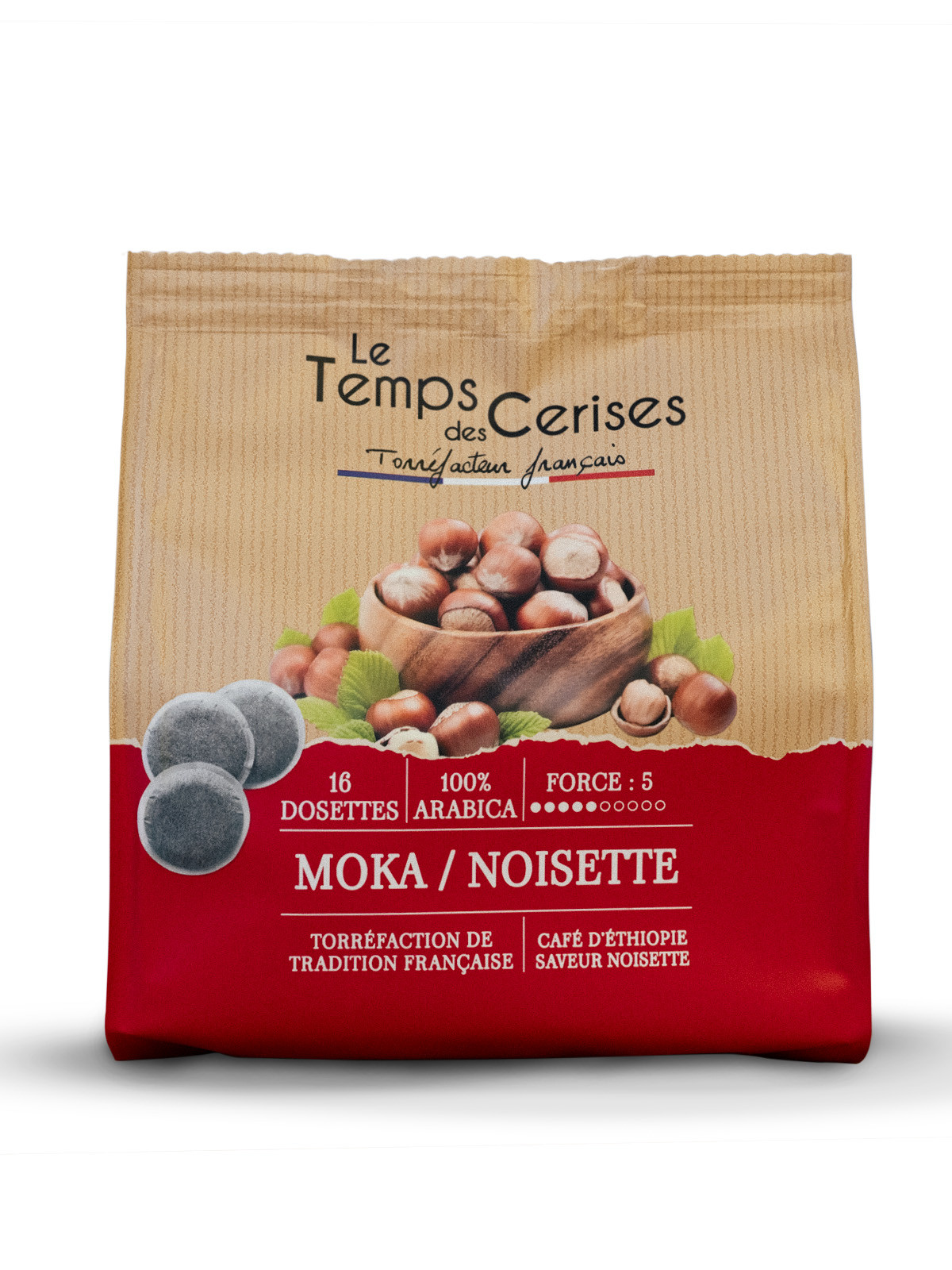 Dosettes saveur noisette sachet de 16 - 112g