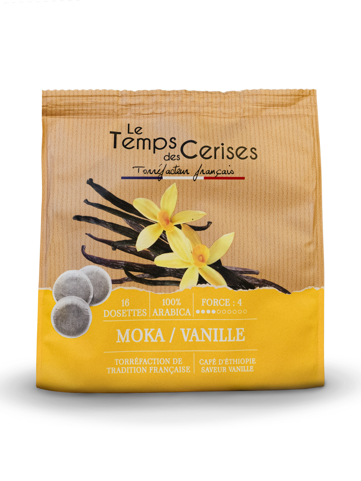 Dosettes saveur vanille sachet de 16- 112g