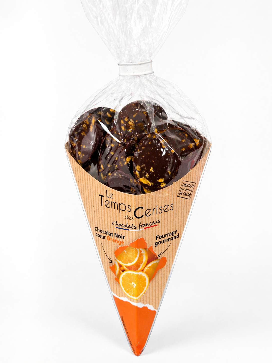 CORNET NOIR ORANGE 130g