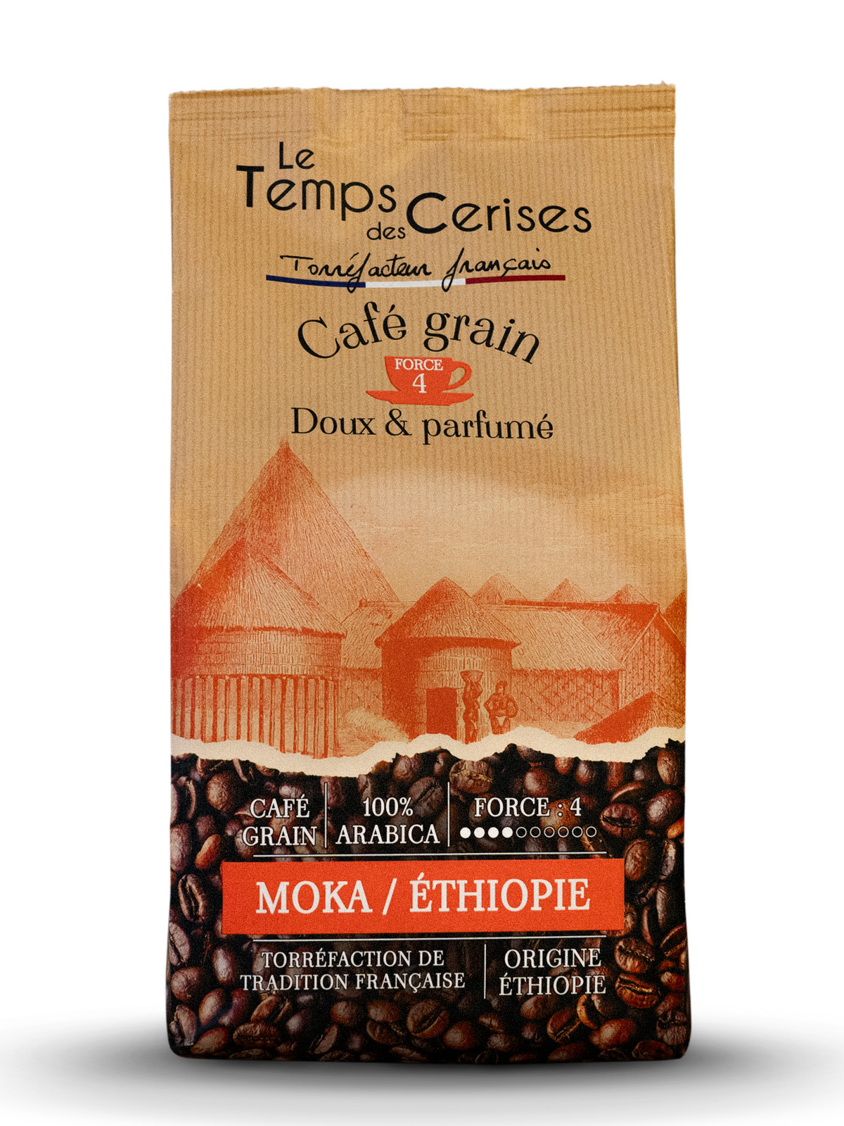 Café Moka d'éthiopie grain 900g