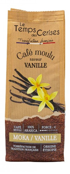 Café saveur vanille moulu 225G