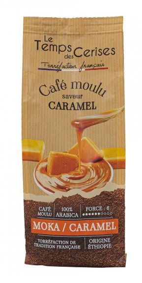 Café saveur caramel moulu 225g