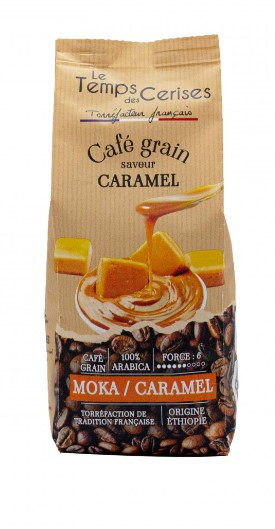 Café saveur caramel grains 225g
