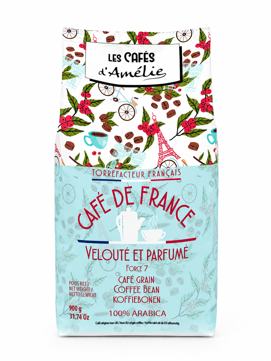 CAFE DE FRANCE GRAIN 900g