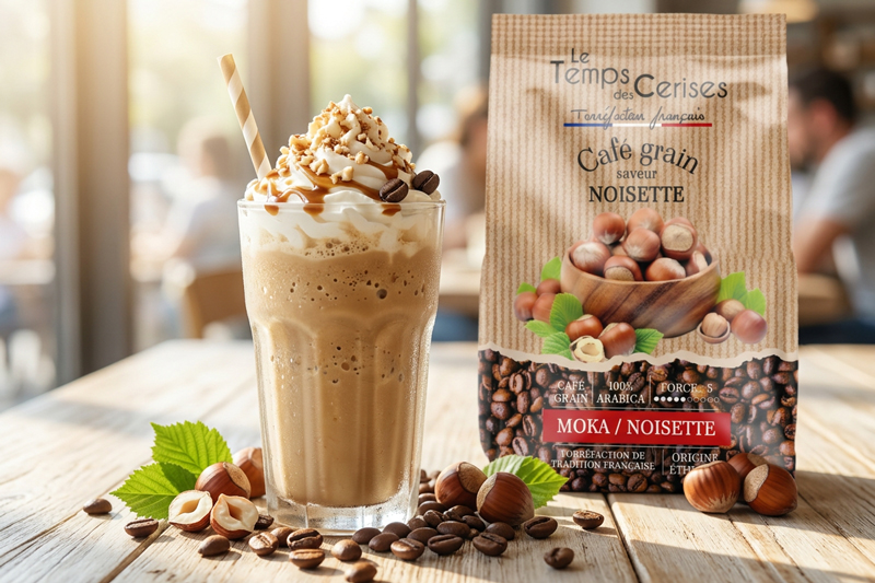 Café Frappé Saveur Noisette Le Temps des Cerises